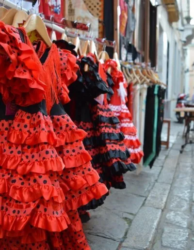 Flamenco dresses for sale in Sevilla, Andalusia