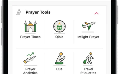 Get prayer times and qibla direction while traveling